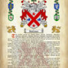 Anderson Surname History (Origin & Meaning) with Coat of Arms (Family Crest) Instant Download (Ancient Parchment)
