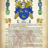 Green Surname History (Origin & Meaning) with Coat of Arms (Family Crest) Instant Download (Ancient Parchment)