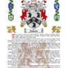 Jackson Surname History (Origin & Meaning) with Coat of Arms (Family Crest) Instant Download (White Background)