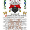 Lloyd Surname History (Origin & Meaning) with Coat of Arms (Family Crest) Instant Download (White Background)