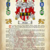 Murphy History (Origin & Meaning) with Coat of Arms (Family Crest) Instant Download (Ancient Parchment)