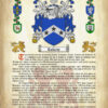 Roberts History (Origin & Meaning) with Coat of Arms (Family Crest) Instant Download (Ancient Parchment)