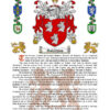 Robertson Surname History (Origin & Meaning) with Coat of Arms (Family Crest) Instant Download (White Background)