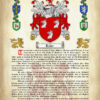 Ryan Surname History (Origin & Meaning) with Coat of Arms (Family Crest) Instant Download (Ancient Parchment)