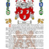 Ryan Surname History (Origin & Meaning) with Coat of Arms (Family Crest) Instant Download (White Background)