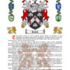 Smith History (Origin & Meaning) with Coat of Arms (Family Crest) Instant Download (White Background)