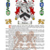 Thomas Surname History (Origin & Meaning) with Coat of Arms (Family Crest) Instant Download (White Background)