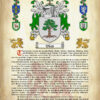 Wood Surname History (Origin & Meaning) with Coat of Arms (Family Crest) Instant Download (Ancient Parchment)