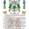 Wood Surname History (Origin & Meaning) with Coat of Arms (Family Crest) Instant Download (White Background)